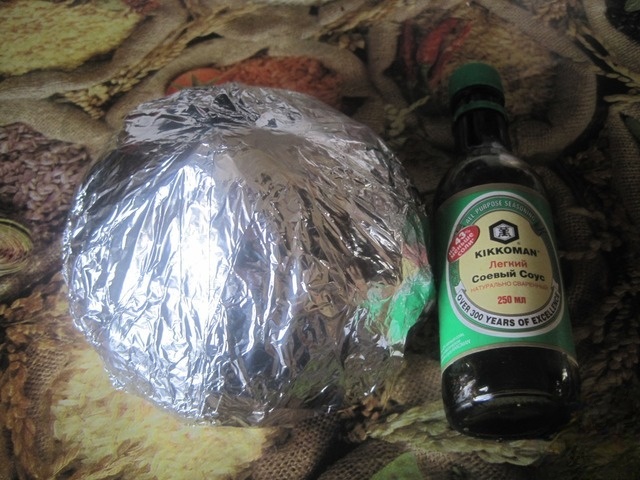 The pork on the Mare's milk and soy sauce