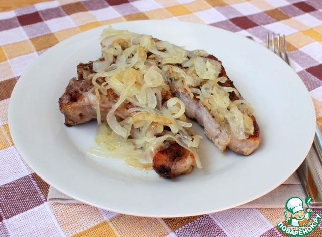 Антрекот из свинины в духовке