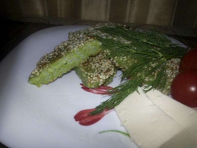 Сырники с рисом и шпинатом