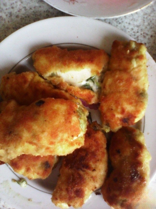 Chicken rolls with spinach