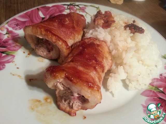 Фаршинованные свиные рулетики