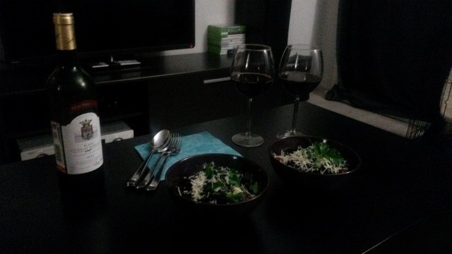 Pasta Nero with seafood