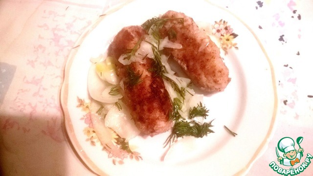 Колбаски с булгуром