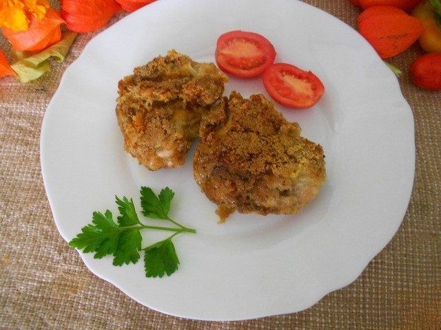Куриные бедра в манной панировке