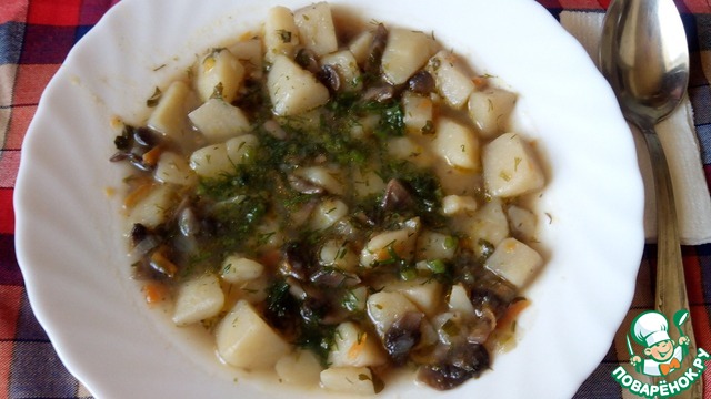 Potatoes with mushrooms