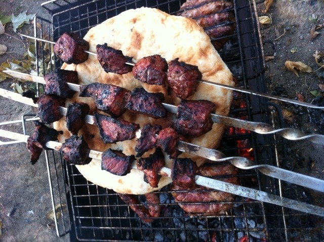 Kebab of veal 