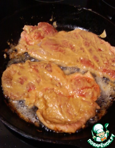 Свиные отбивные в кляре из толокна