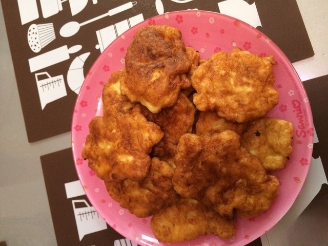 Pancakes from chicken breast